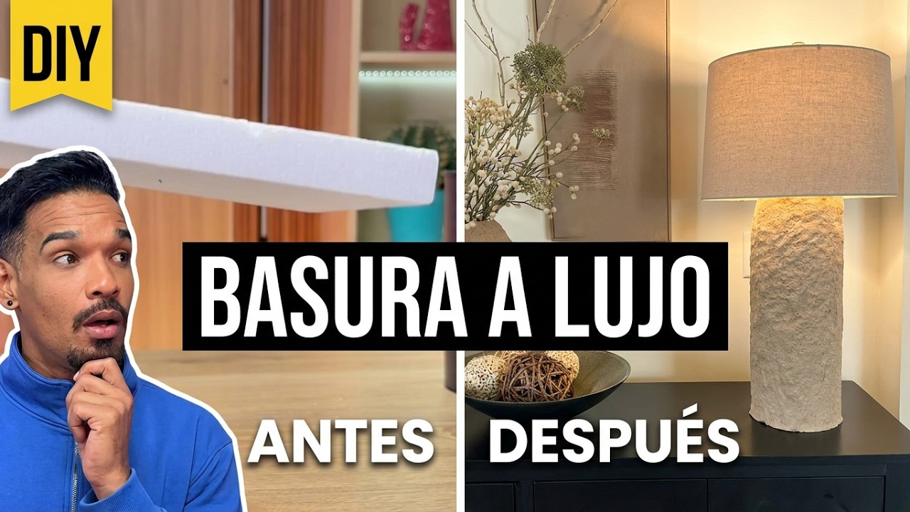 Decoración moderna y económica: 5 proyectos DIY con materiales reciclados