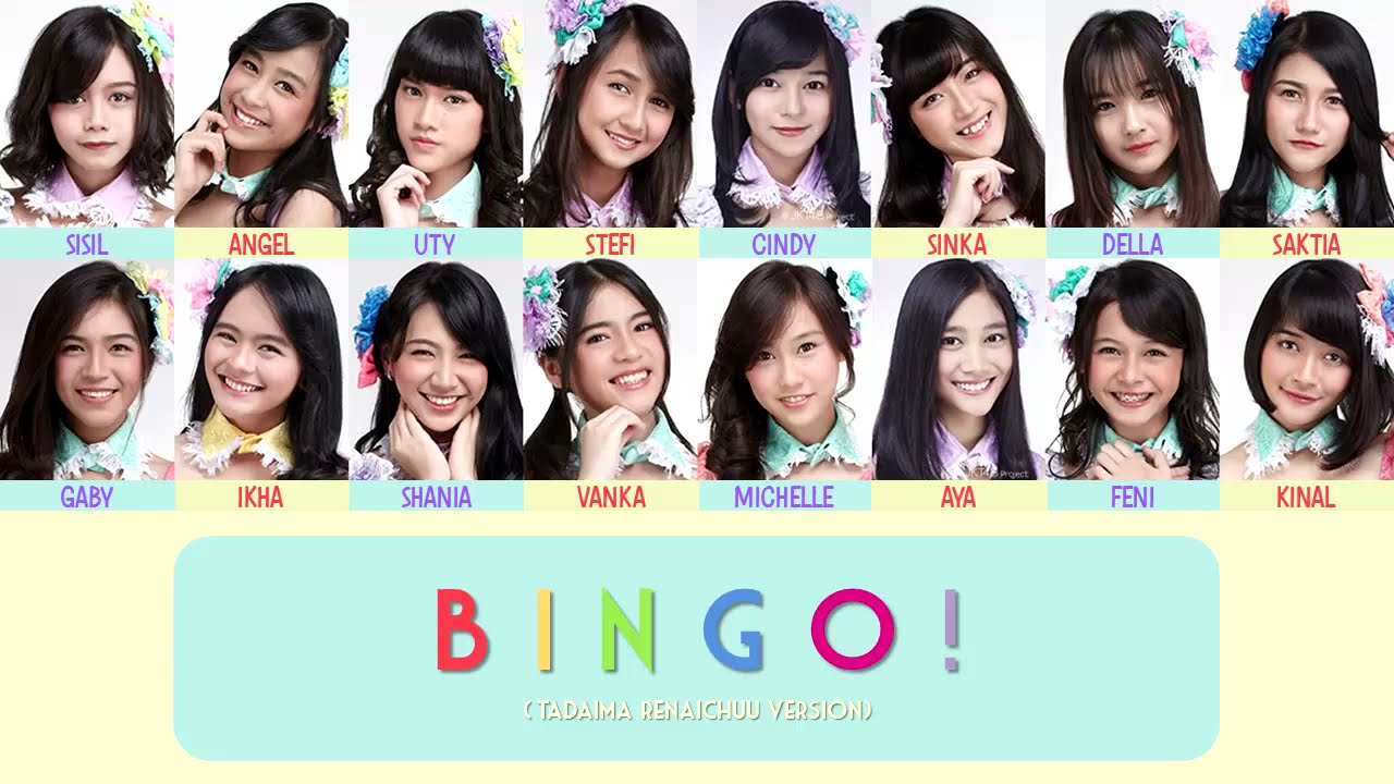 JKT48 - BINGO! (Tadaima Renaichuu Version) [Color Coded Lyrics IDN/ENG/KAN]