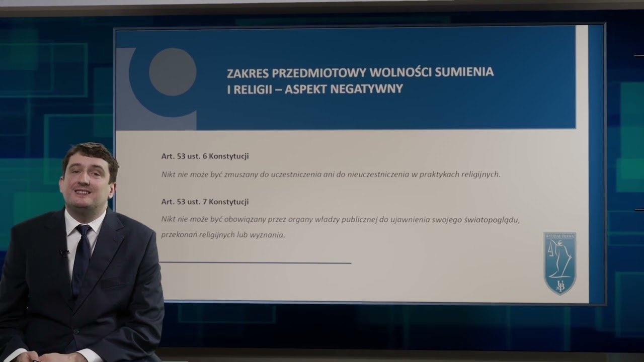 Wolność sumienia i religii w wymiarze indywidualnym w świetle Konstytucji RP - dr Michał Ożóg