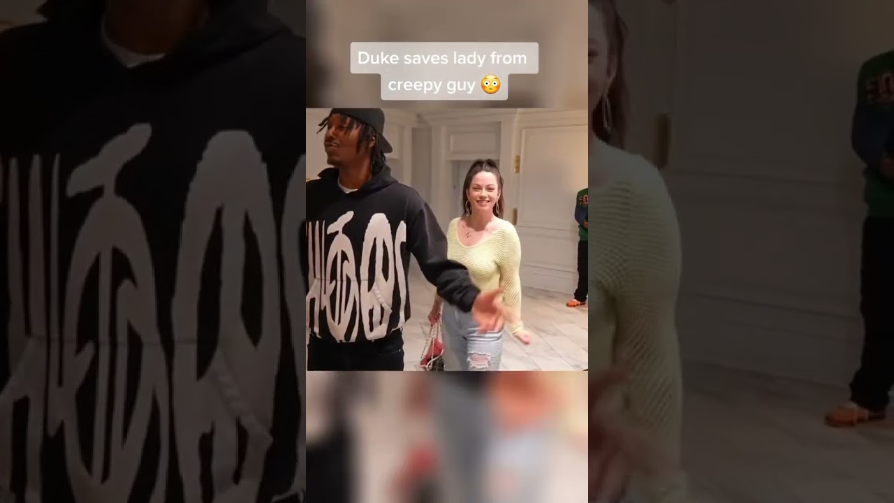 Duke Dennis Saves Girl From Creepy Guy😳 #dukedennis #shorts #creepy #amp