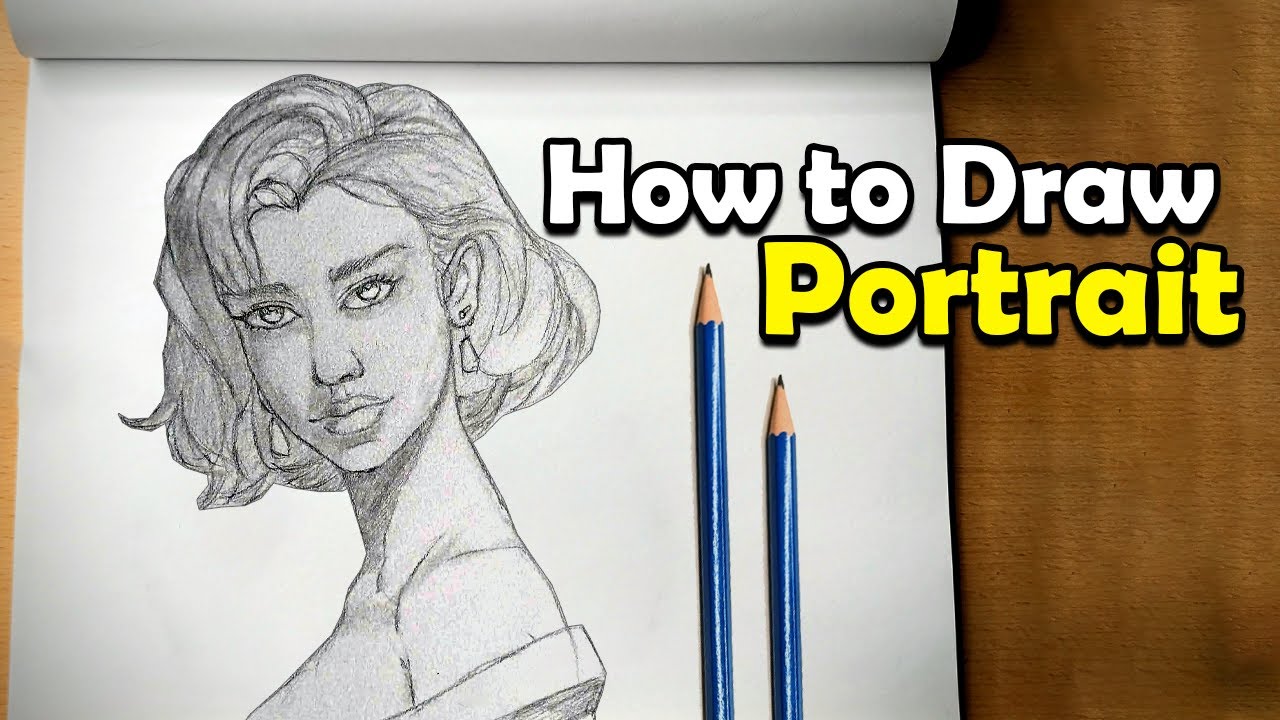 How I Draw a Realistic Female Face | Real-Time Drawing