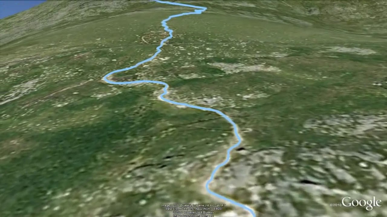 Rhyd Ddu Path - Ascending Snowdon (aerial fly through)