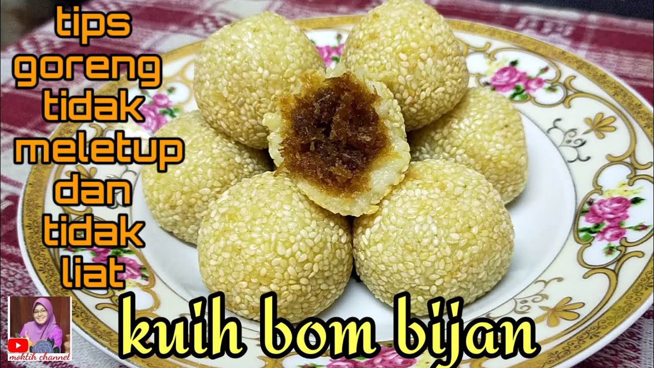 CARA BUAT KUIH BOM BIJAN, TIPS SUPAYA TIDAK MELETUP DAN TIDAK LIAT (eng.sub)#moktihchannel