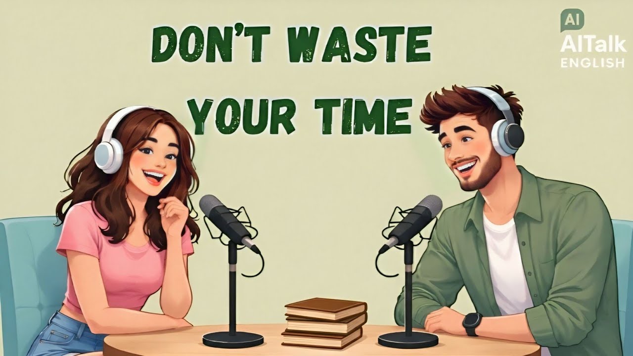 Stop Wasting Your Time | Speak English Easily | (Podcast style)