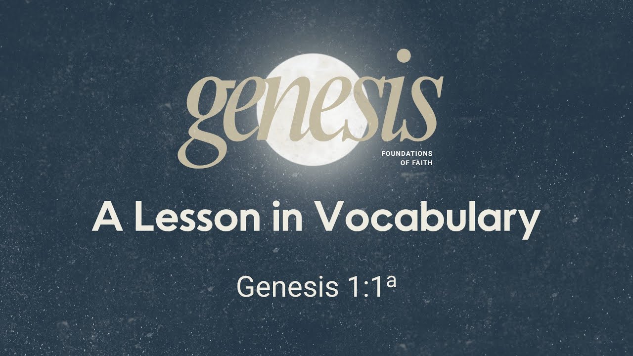 A Lesson in Vocabulary