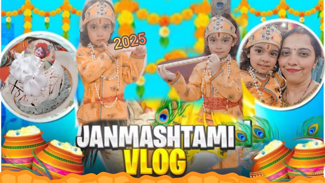 Janmashtami 2025 Celebration Vlog 🙏 | Laddu Ji ke Saath Special Day 🧿💛✨ Mannat Ko Fever Phir Bhi Zid