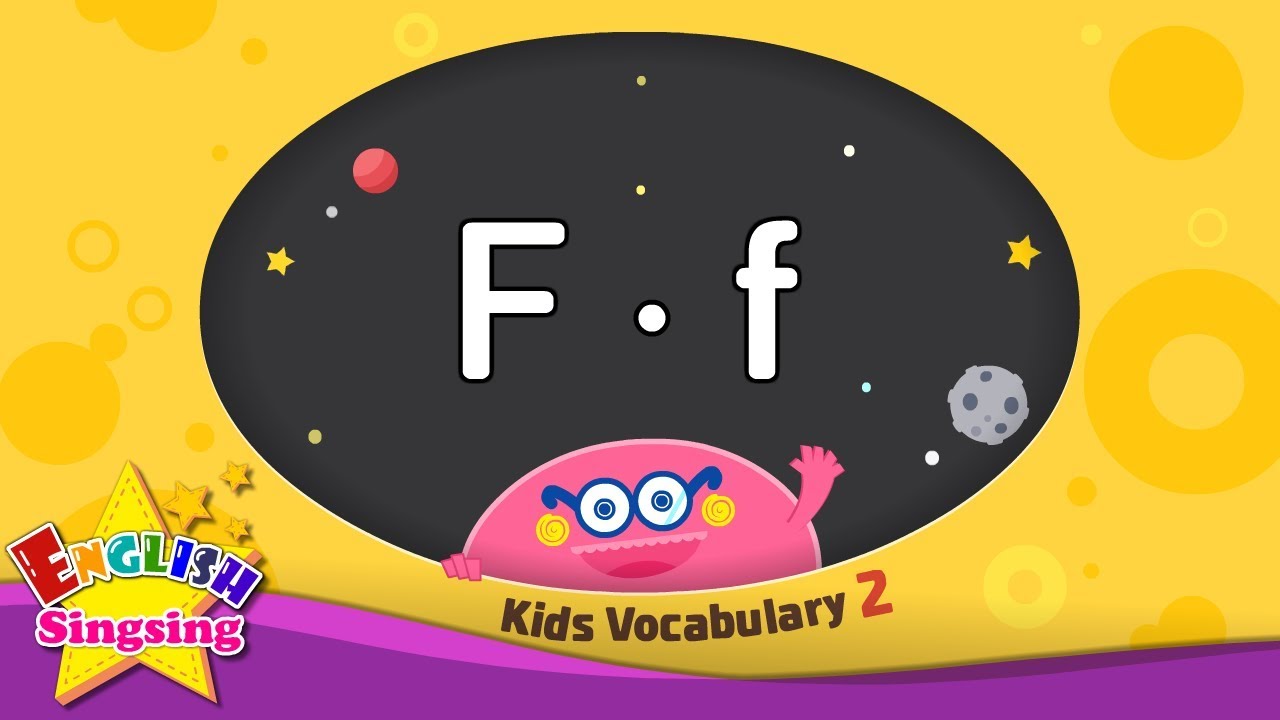 Kids vocabulary compilation ver.2 - Words starting with F, f - Learn English for kids