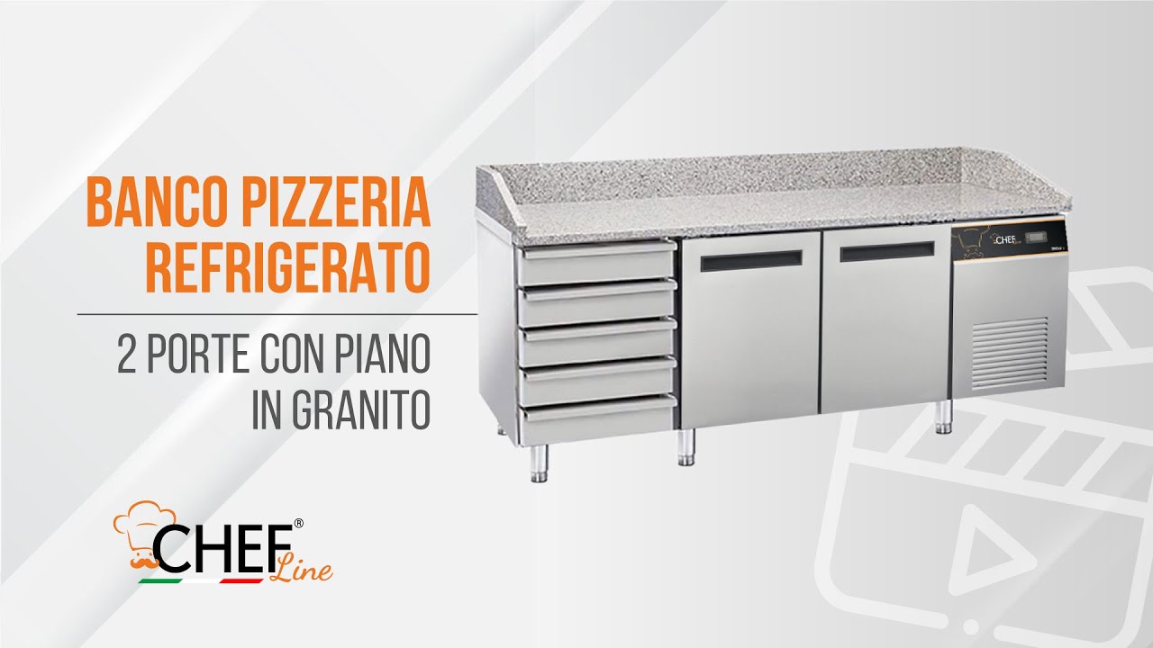 Banco Pizza Refrigerato Mod. CHPZ2P+C - Chefline