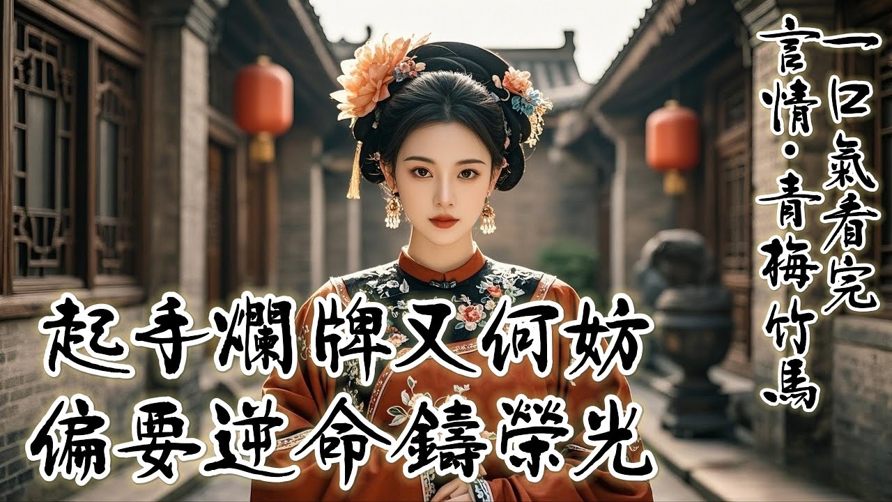 《莫道飄零久》：趙姨娘投井了，撇下個五歲丫頭，,我說:给我吧，我养。賀寳良一個青樓出身的侍妾，可別把好好的小姐代成了狐媚子。別人只有一個娘，而我有三個娘。她們哄了男子的錢來養我，我豈不知有娘比沒娘好？