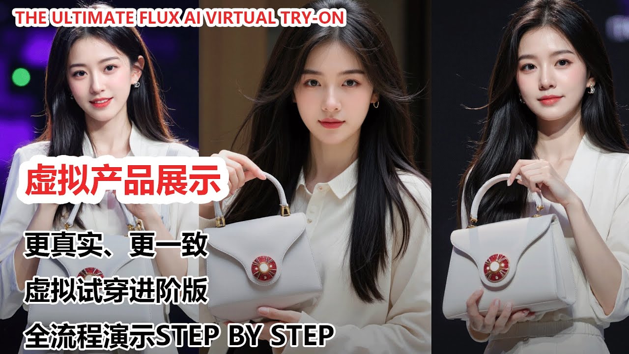 AI虚拟试穿新高度！Flux+Redux+高级控制，ComfyUI打造完美产品展示！|Next-Level AI Virtual Try-On! Flux, Redux