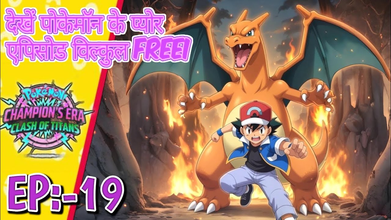 Champion’s Era: Clash of Titans | Moltres की खोज शुरू 🔥 Legendary Pokémon Hunt | EP 19 | Hindi