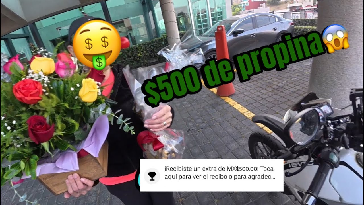Así fue repartir un 31 de Diciembre. ¡Me dan $500 de propina! 😱