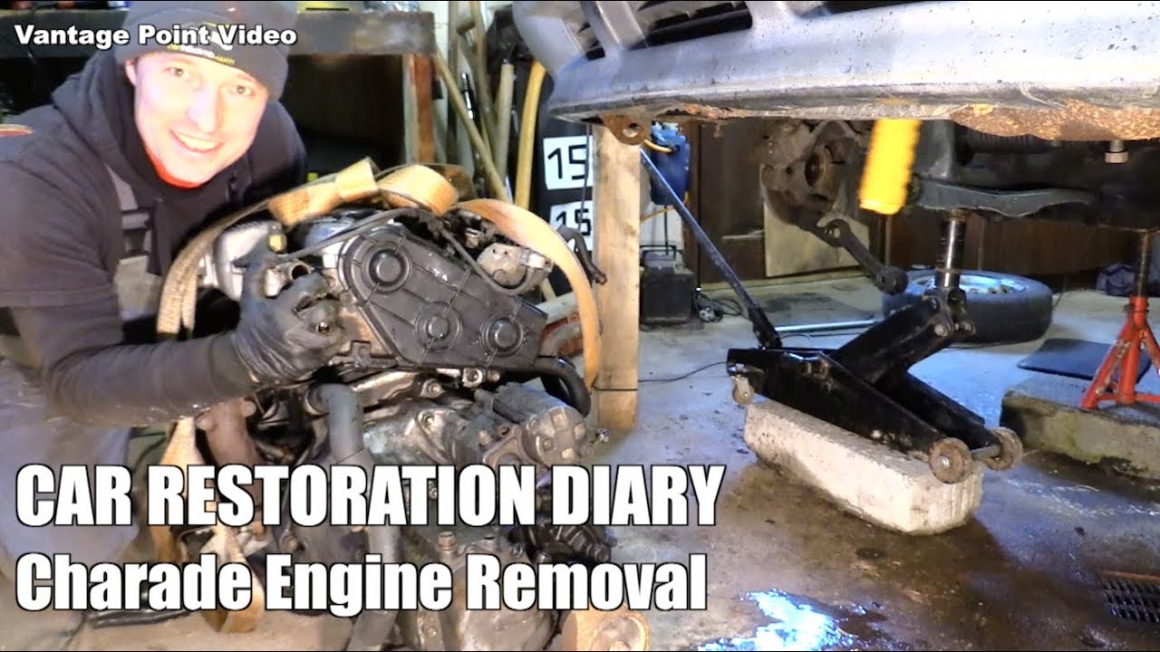 Engine Removal Daihatsu Charade: Charade Restoration #4