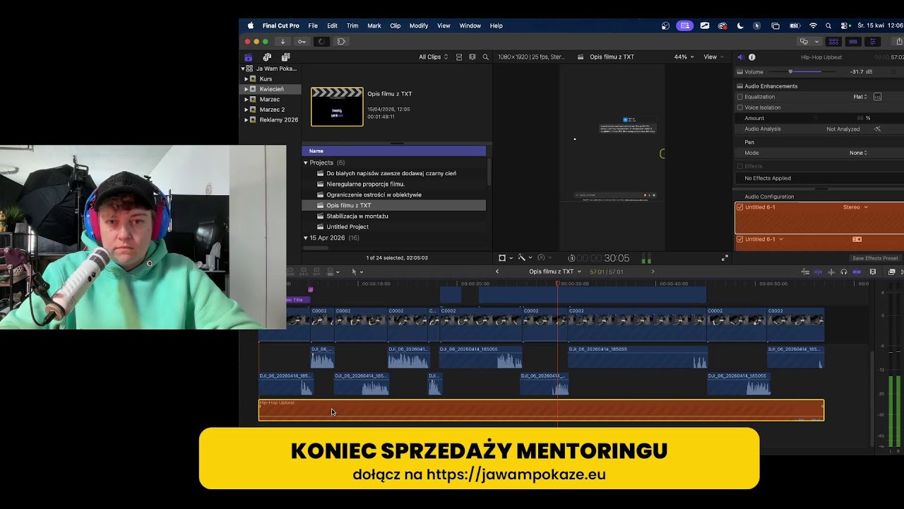Montaż contentu wideo | LIVE 3/30