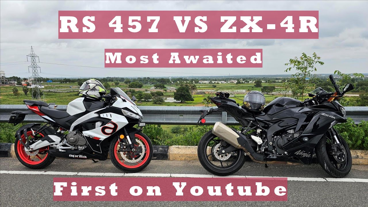 Aprilia RS 457 VS Ninja ZX-4R | Will RS 457 be able to keep its crown? #ninja #zx4r #rs457