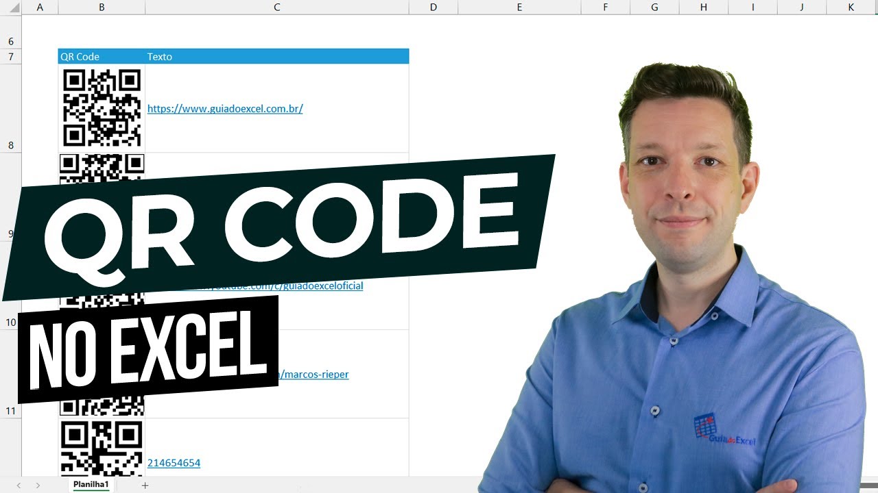 Gerar QR Code Excel - 3 Maneiras de Gerar QRCode no Excel