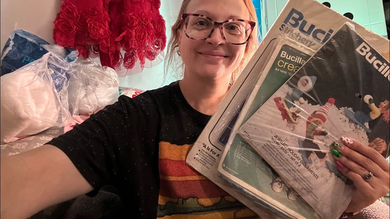 Vintage Bucilla kits I got…