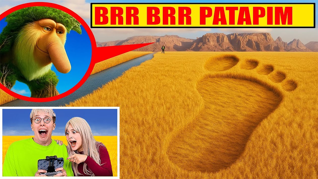 МОЙ ДРОН СНЯЛ ОГРОМНОГО BRR BRR PATAPIM в Реальной Жизни !!