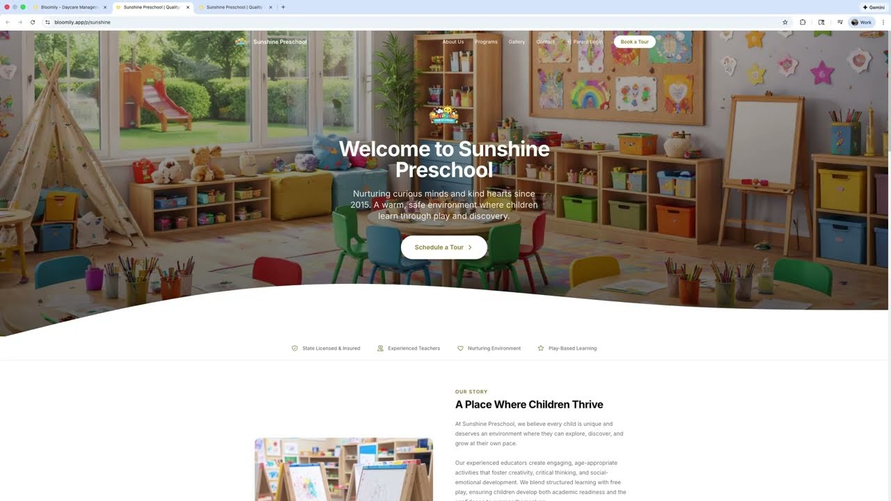 Bloomily Demo &mdash; All-in-One Childcare & Camp Management Software