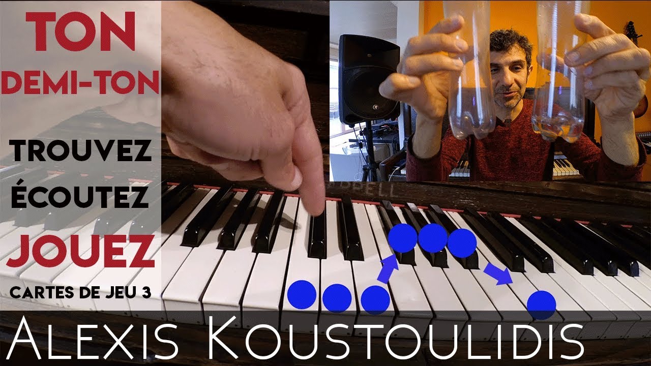 Ton et demi-ton sur le piano : trouvez/écoutez/jouez ! - Cartes de jeu 3
