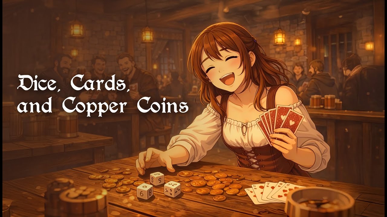 Medieval Tavern Music Ambiance | Dice, Card and Copper Coins