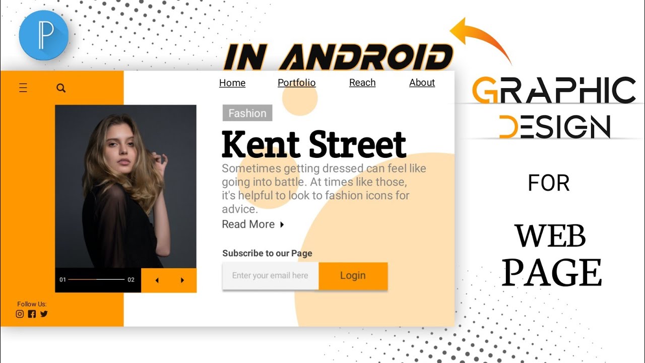 Design Web Page | Graphic Design in Android | Using Pixellab Mobile App