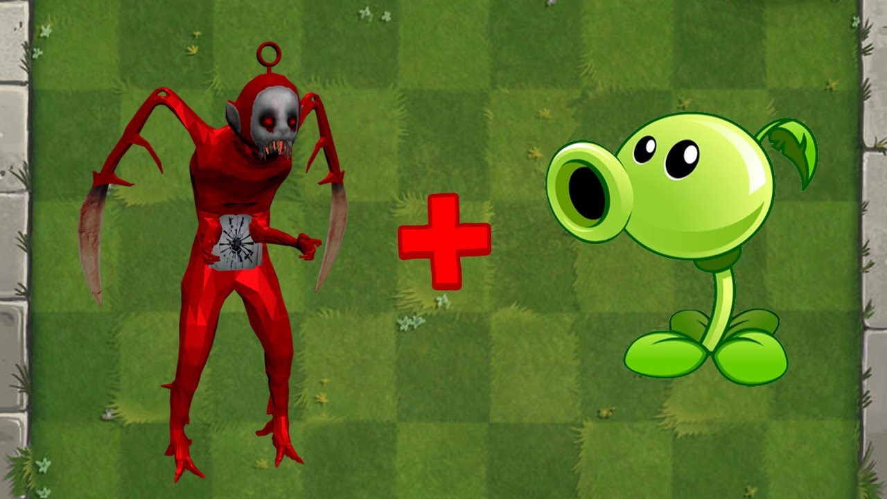 Slendytubbies + Peashooter Fusion - Plants vs Zombies Animation