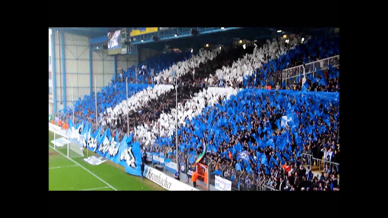DSC Arminia Bielefeld - SC Preußen Münster (17.03.2012, 2:2) - Hymne + Choreo vor dem Spiel
