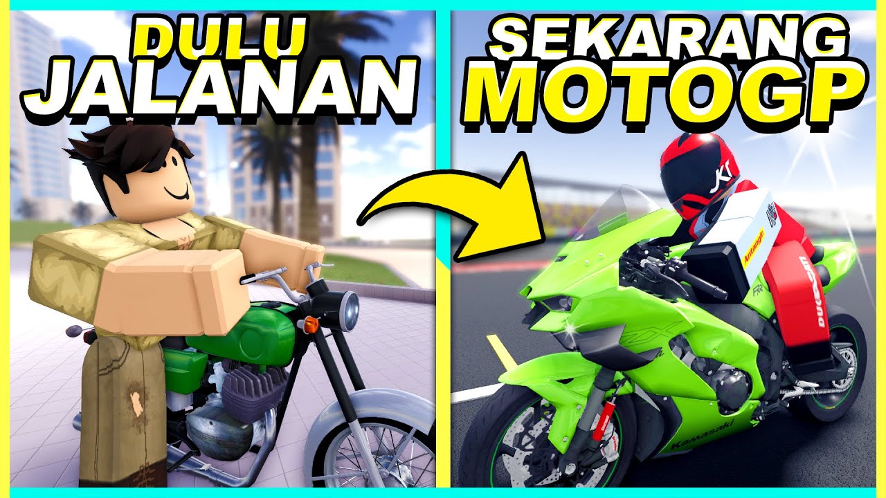 Dari PEMBALAP JALANAN Jadi PEMBALAP MOTOGP!! (Roblox Moto Trackday Project)