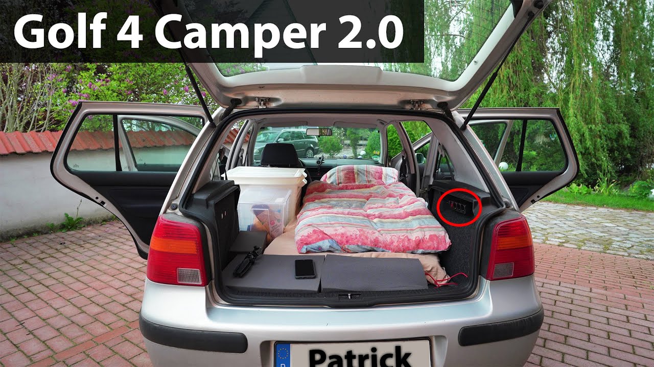 Schlafen im Golf 4: Camper Umbau 2.0