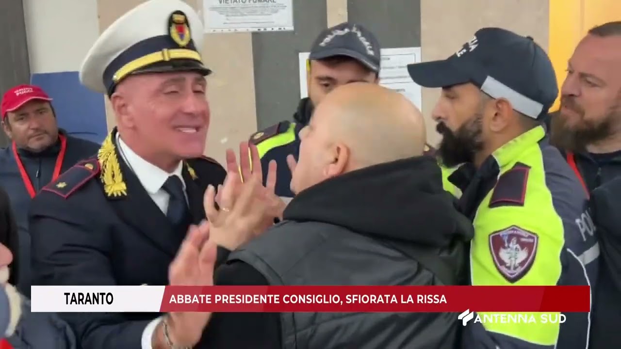 15 NOVEMBRE 2024   TARANTO   ABBATE PRESIDENTE CONSIGLIO, SFIORATA LA RISSA