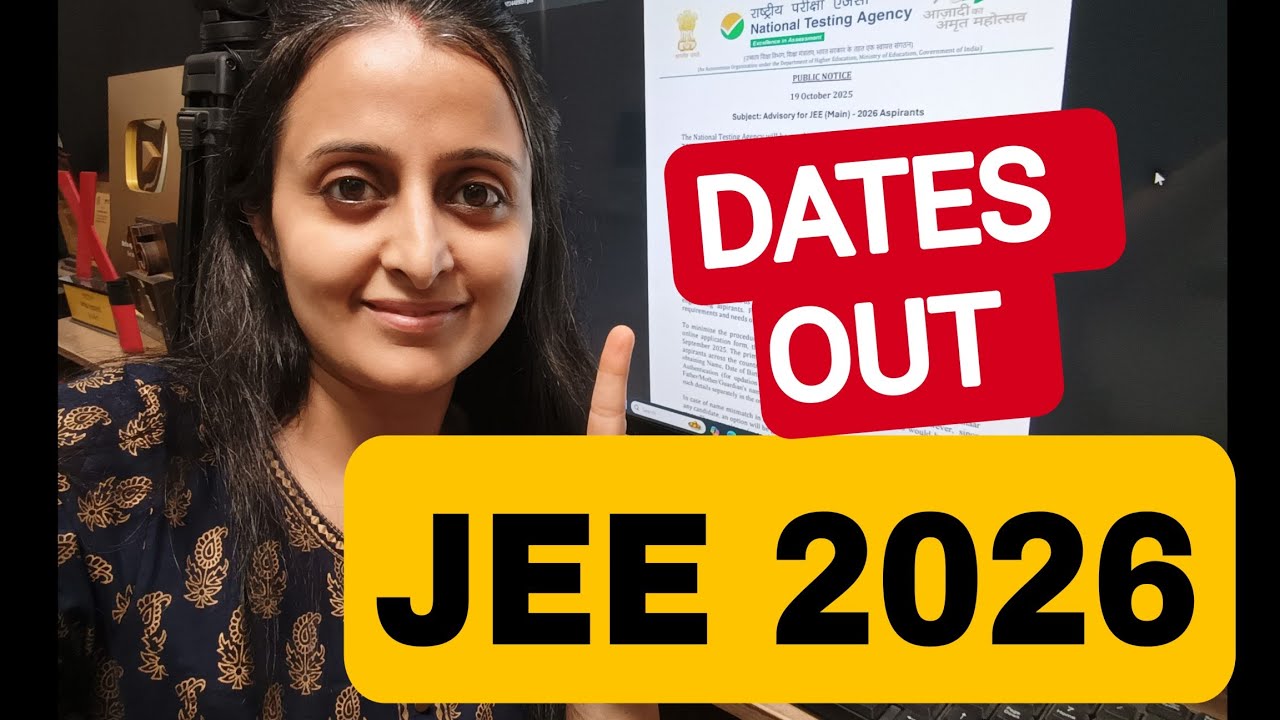 ‼️JEE 2026 DATES OUT- NTA OFFICIAL UPDATE | NTA BREAKING NEWS #jee2026 