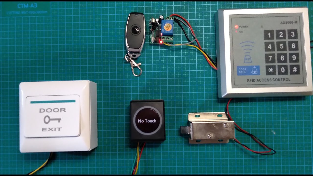3 Macam Exit Button Access Door [ Push Button Switch, Touchless IR Switch, Wirelless Relay Switch ]