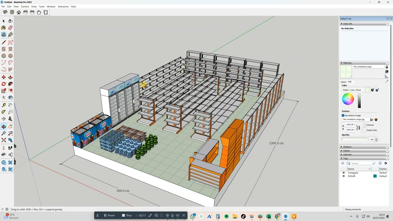 Skema Minimarket 8x13 meter RAK PREMIUM!!!