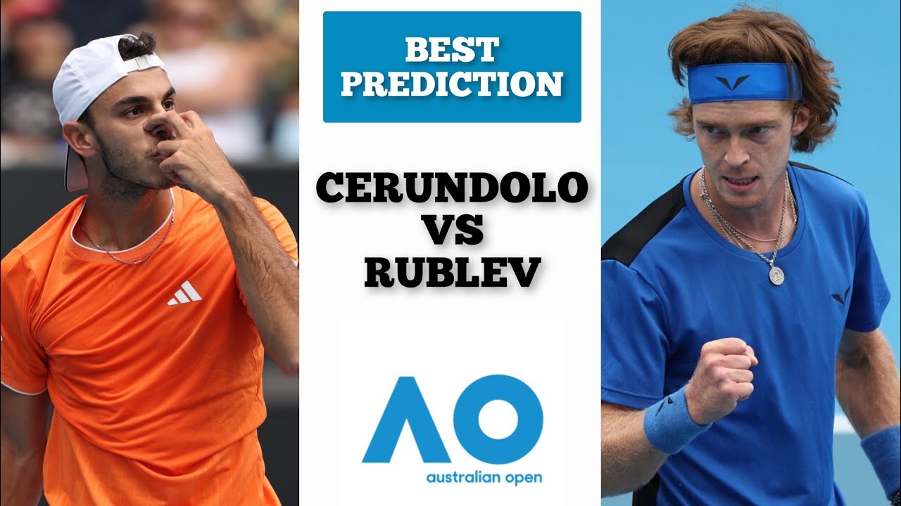 Francisco Cerundolo vs Andrey Rublev | Australian Open 2026 | Tennis Prediction