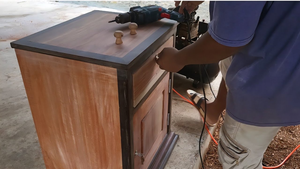 wooddesigner .make a bed cabinet head 