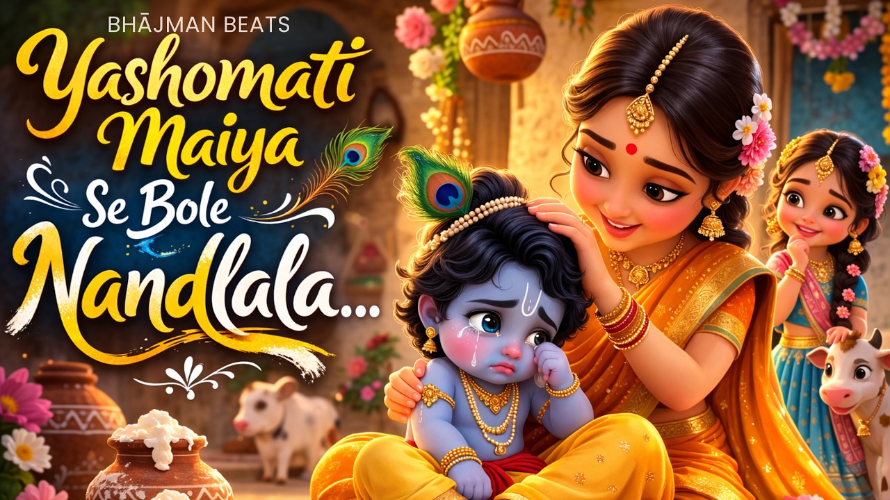यशोमती मैया से बोले नंदलाला | Yashomati Maiya se Bole Nandlala | Bhajman Radhe Govinda