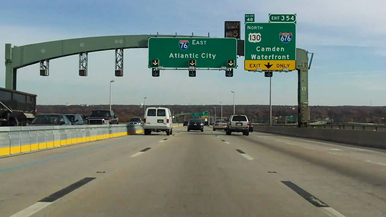 Walt Whitman Bridge eastbound