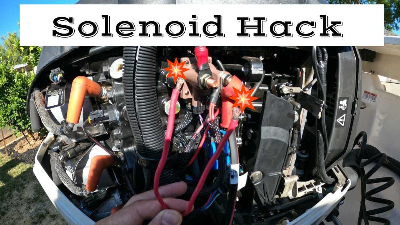 Replacing Solenoid on EVINRUDE 150!!