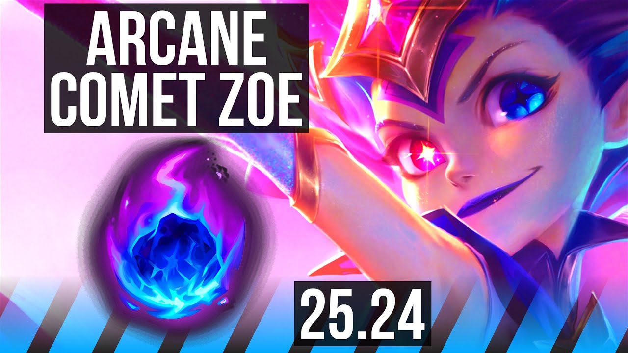 ZOE vs AKALI (MID) | Arcane Comet | KR Master | 25.24