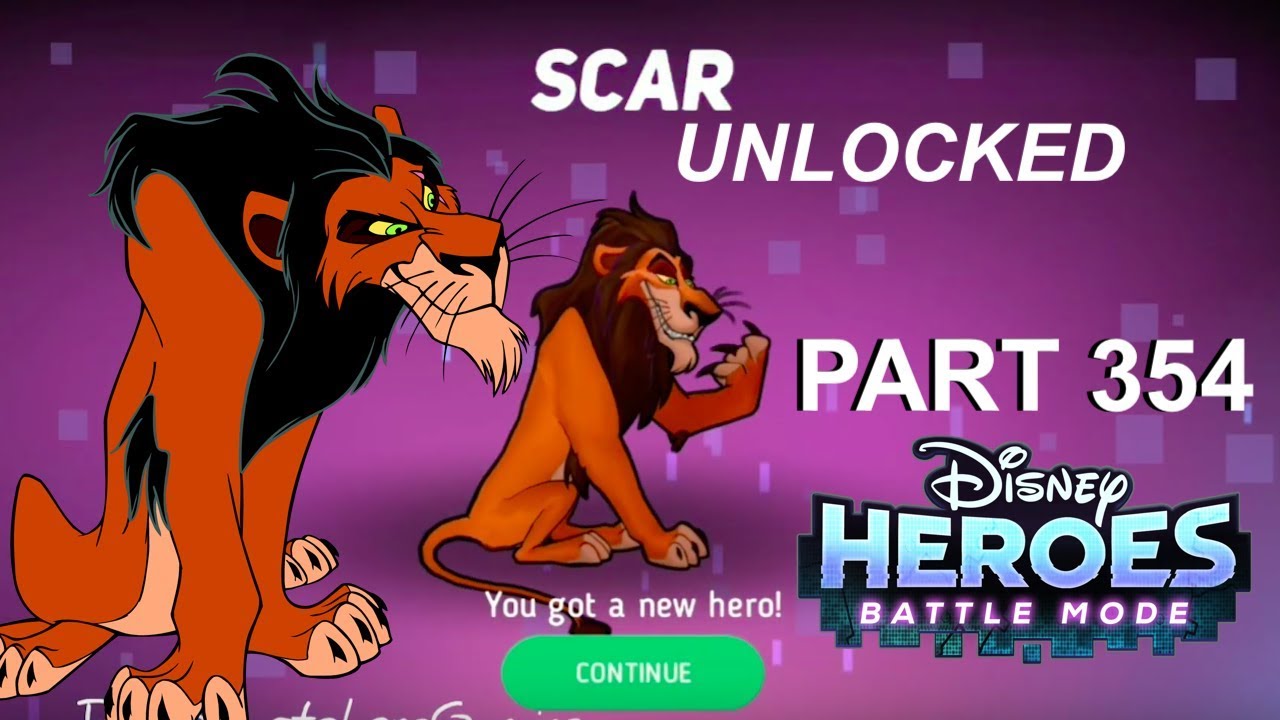 Disney Heroes Battle Mode SCAR UNLOCKED PART 354 Gameplay Walkthrough - iOS/Android
