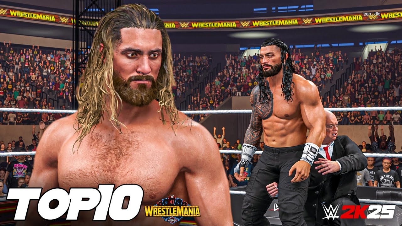 WWE 2K25: 10 лучших моментов с WrestleMania 41, вечер 1