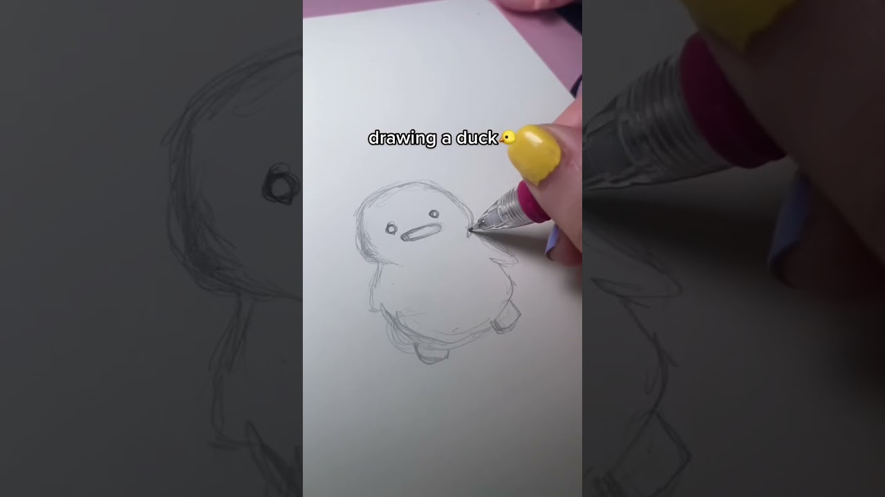 drawing a duck!!!🐤 i&rsquo;m a big duck fan :) #art #artwork