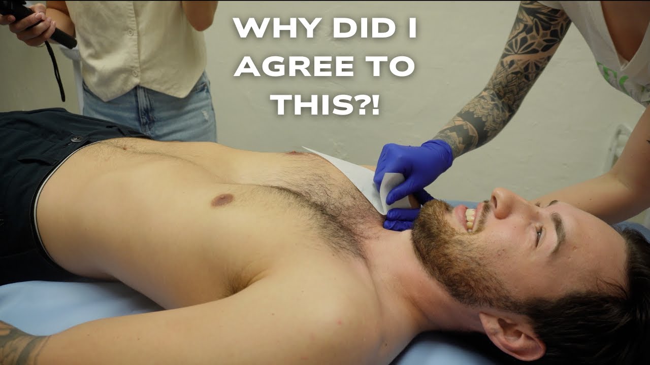 Darren Gets His Chest Waxed for the First Time!!
