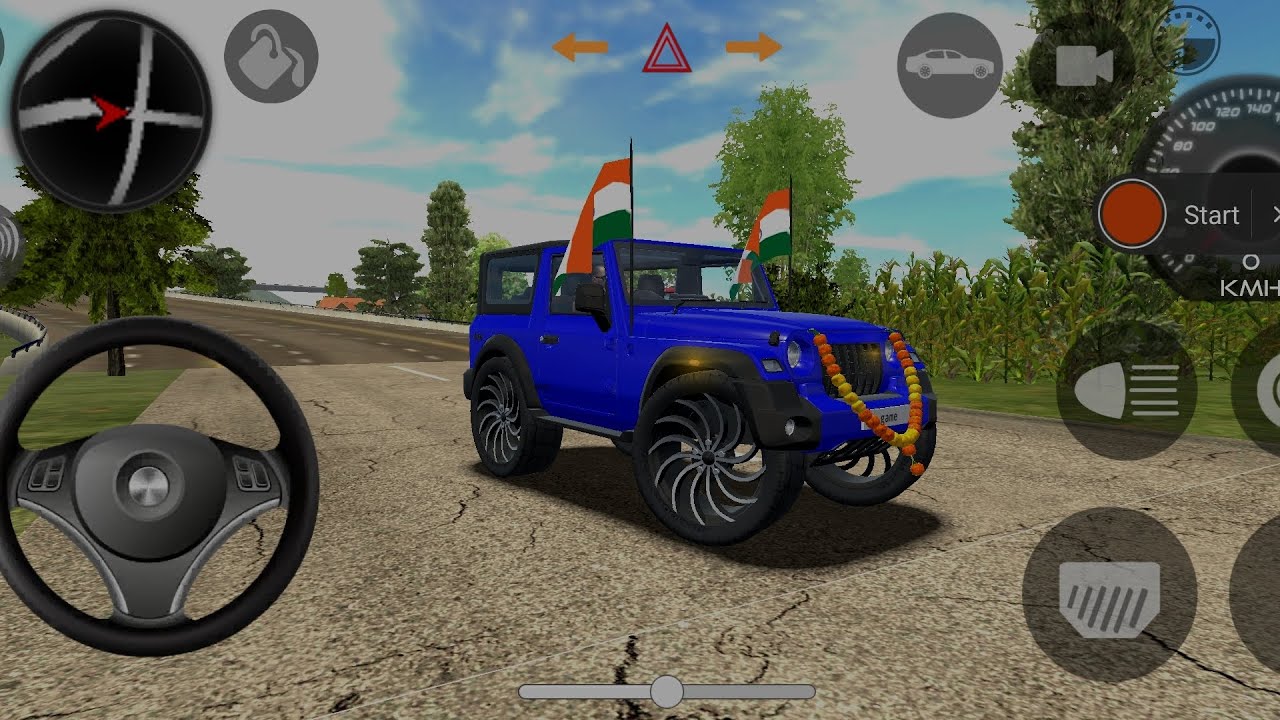 Modified mahindra thar 😈 game play (gadi wala game) #viralvideo #video 