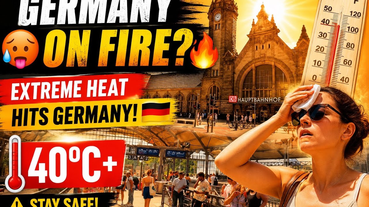 🥵 Walking in Krefeld, Germany During an Extreme Heat Wave 🔥 | 4K City Tour