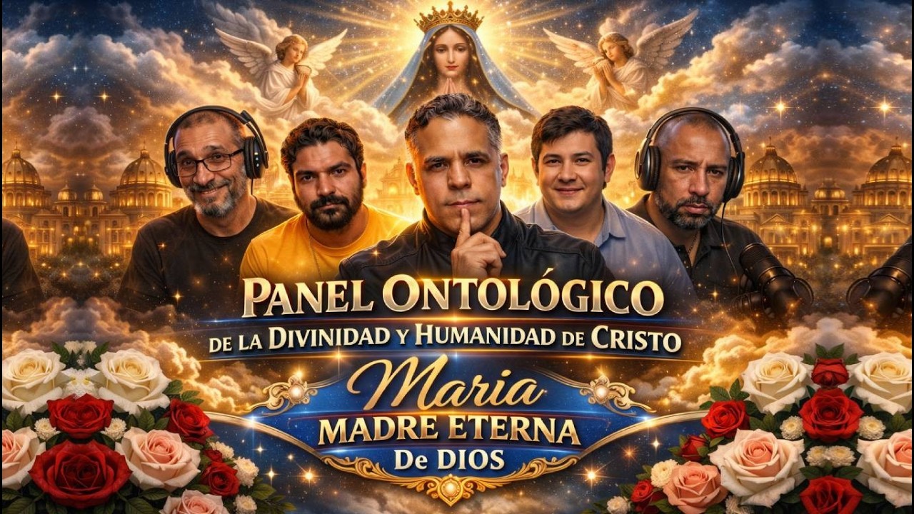Un panel ONTOLOGICO DE LA DIVINIDAD Y HUMANIDAD DE CRISTO Maria MADRE ETERNA De DIOS