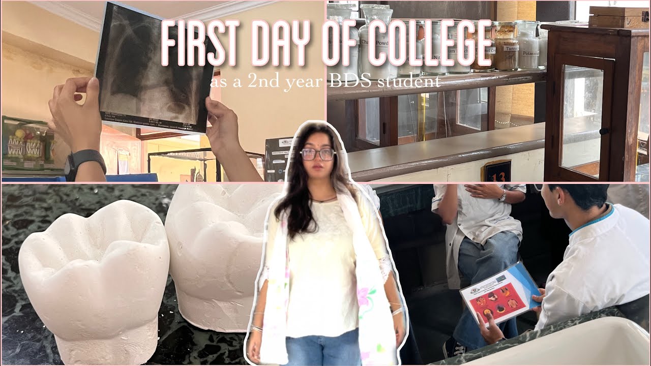 FIRST DAY OF COLLEGE (as a 2nd year BDS student 🦷🩺| aesthetic | BDS in india | dental school journey