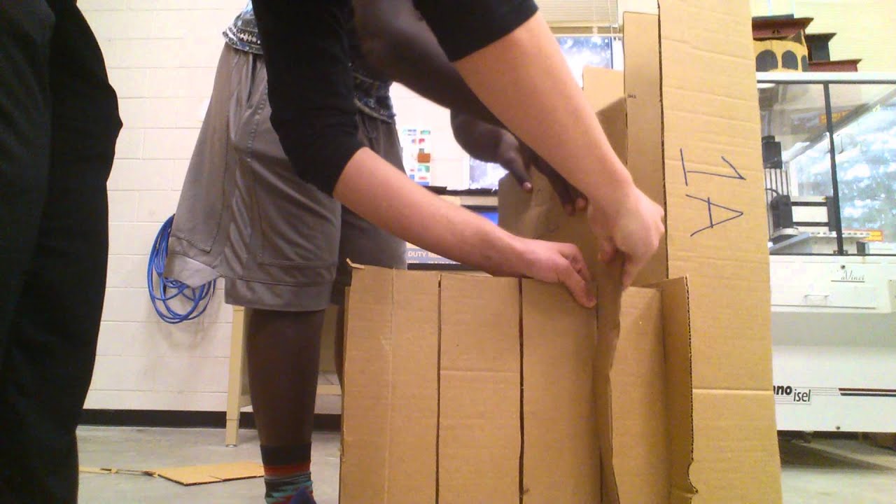 Cardboard chair instructions