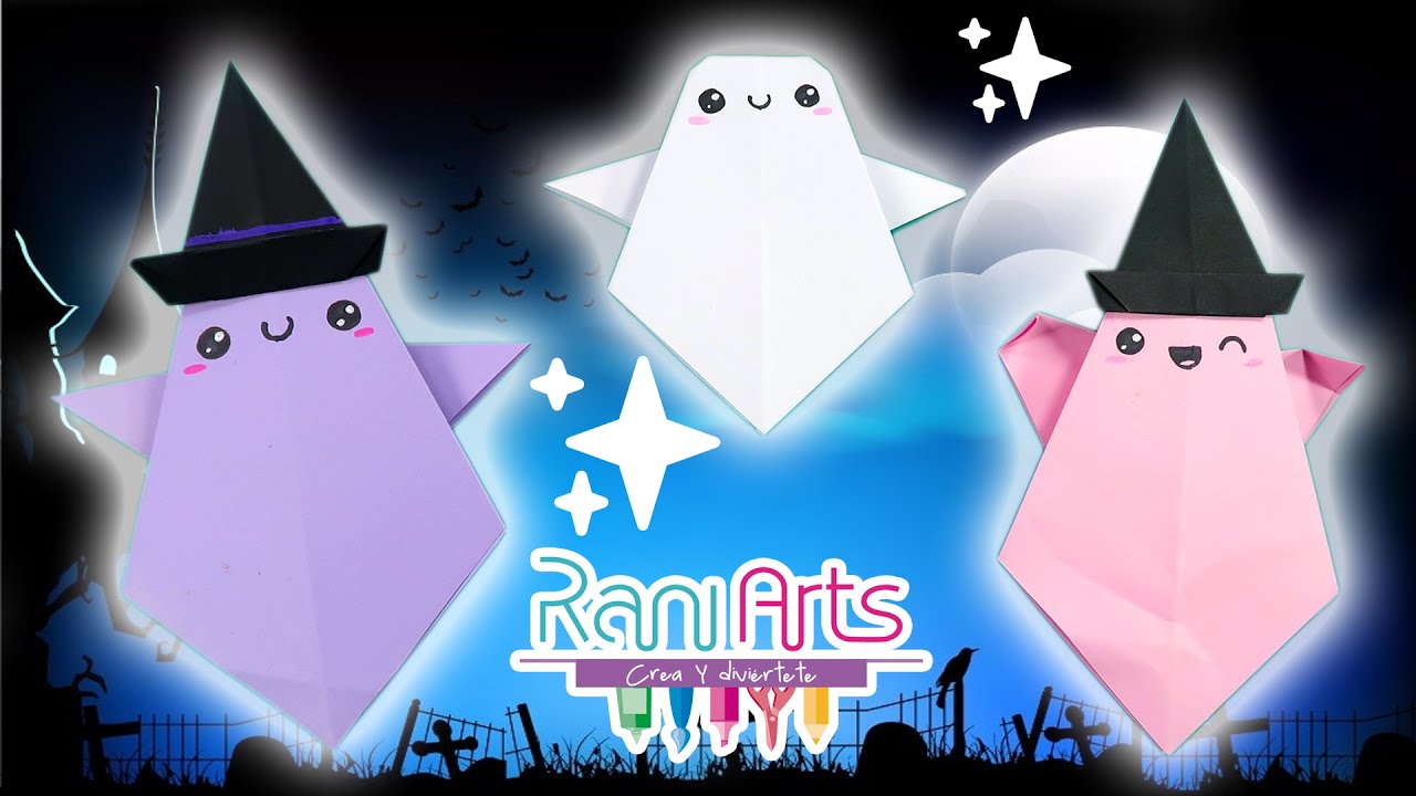 FANTASMA ORIGAMI  muy fácil - EASY ORIGAMI GHOST